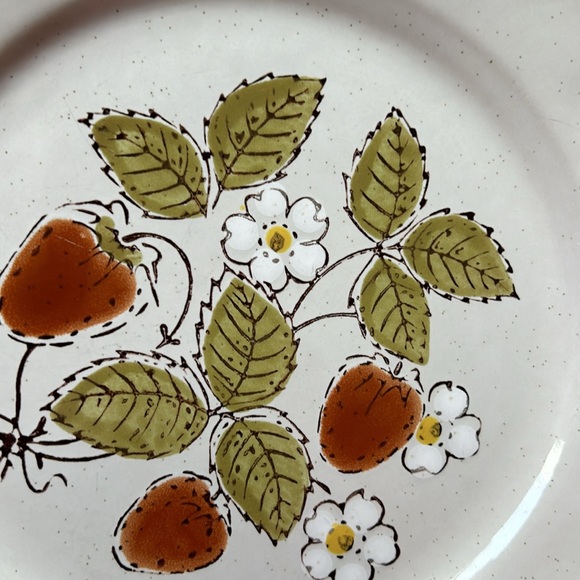 Americana Hearthside Stoneware 10” dinner plate.  Berries ‘N Cream pattern. - Picture 5 of 6